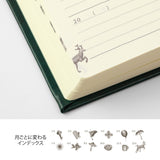 MIDORI [Limited Edition] 5-Year Diary Gate Recycled Leather Green