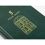 MIDORI [Limited Edition] 5-Year Diary Gate Recycled Leather Green
