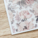 MU Craft Print-On Sticker English Flower 012