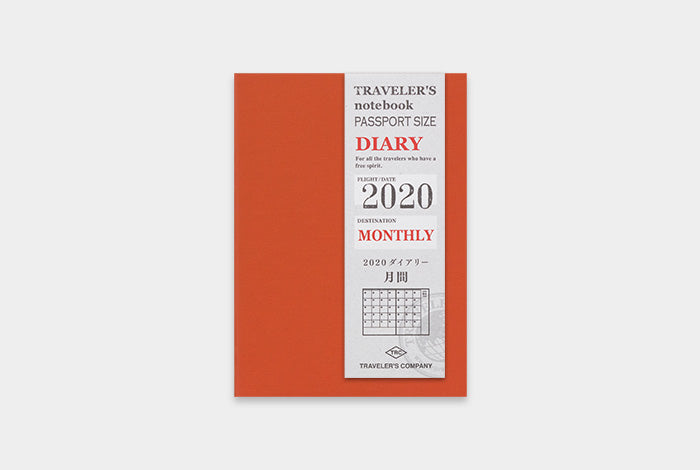 TRAVELER'S Notebook Passport Size Refill 2020