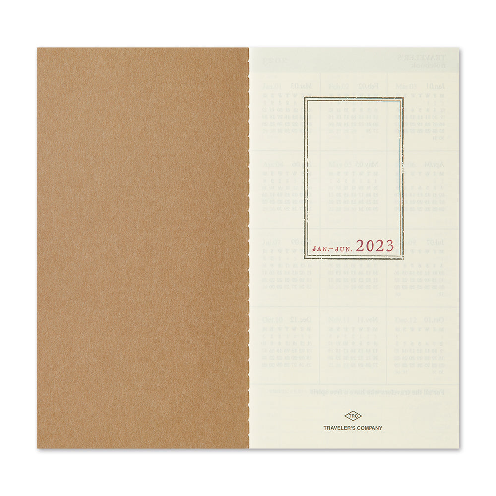 TRAVELER'S 2023 Notebook Refill Weekly Vertical