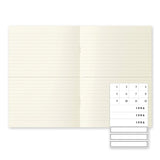 MD Notebook LT A5 Ruled Lines Pack