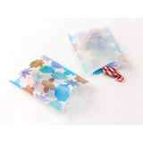 MD CH Glassine Paper Bag S Watercolor Flower Blue