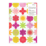 MD CH Glassine Paper Bag M Watercolor Flower Red