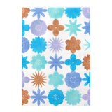 MD CH Glassine Paper Bag M Watercolor Flower Blue