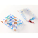 MD CH Glassine Paper Bag M Watercolor Flower Blue