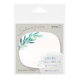 MIDORI Sticky Notes Transparency Leaves