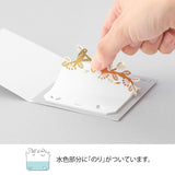 MIDORI Sticky Notes Die Cutting Foil Stamping Birds