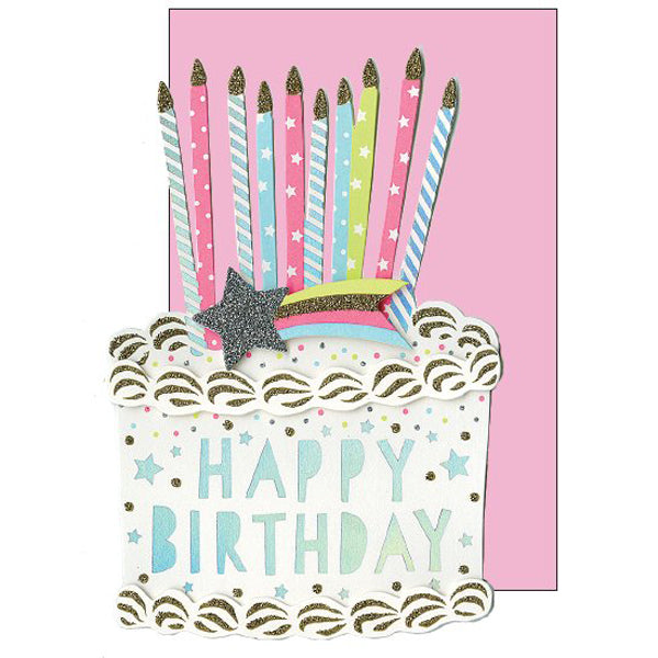 Birthday Card Cake Pop Candle
