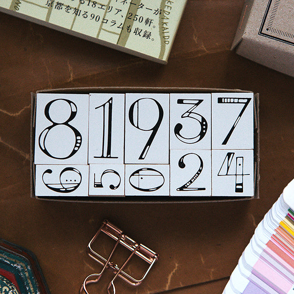 OURS Rubber Stamp Numbers DIY Set