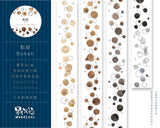 MODAIZHI Bokeh Bubble Tea Washi Tape Gold