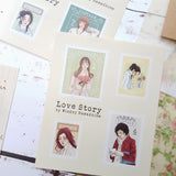 WINDRY Love Story Postal Stamp Sticker Set
