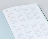 MOSSERY 2021 Hardcover Planner Monthly+Weekly Vertical-Seafoam 052