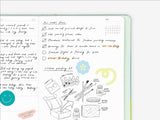 MOSSERY 2023 Hardcover Monthly Planner + Weekly Horizontal Birch Forest