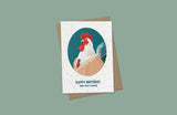 EJMEMENTO Greeting Card Happy Birthday You Old Cock