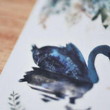 MU Craft Print-On Sticker Swan Lake 032