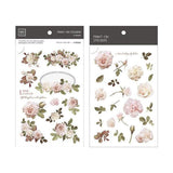 MU Craft Print-On Sticker Flower Baby Pink 034