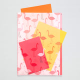 MD 3 Pockets Clear Folder A4 Flamingo