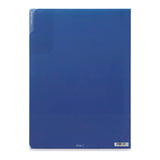 MD 5 Pockets Clear Folder A4 Two-Way Blue