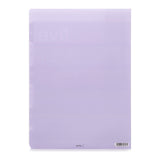 MD 5 Pockets Clear Folder A4 Gradation Purple