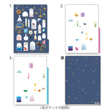 MD 3 Pockets Clear Folder A4 Science Tools