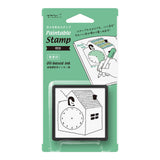 MD Paintable Stamp Pre-Inked Clock