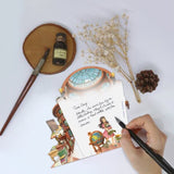 LOKA MADE 360 3D Greeting Card Peaceful Hours in the Study