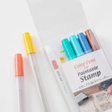 MD Paintable Stamp Color Pens Set Assorted Happiness