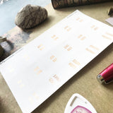 ARTSUNAMI Stickers Rose Gold Planner Tabs