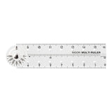 MD Multi Ruler 16cm Clear