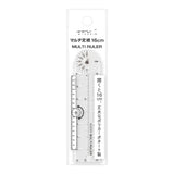 MD Multi Ruler 16cm Clear