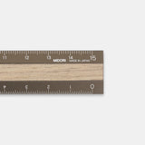 MD Aluminum Wooden Ruler 15cm