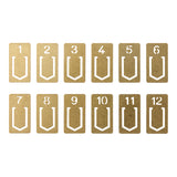 TRC Brass Clips Number