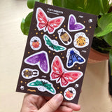 AZREENCHAN Sticker Sheet Tiny Insert Brown