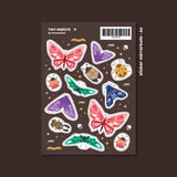 AZREENCHAN Sticker Sheet Tiny Insert Brown