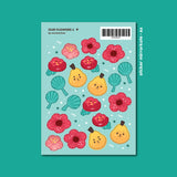 AZREENCHAN Sticker Sheet Our Flowers 2