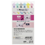 SUN-STAR Ninipie Marker Pen+Highlighter New 6 Colors Set