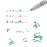 SUN-STAR Twiink 2 Color Pen Pink+Green