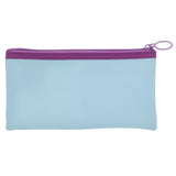 SUN-STAR Mesh Mesh Pouch Slim Light Blue+Voilet