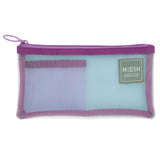 SUN-STAR Mesh Mesh Pouch Slim Light Blue+Voilet