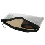 SUN-STAR Mesh Mesh Pouch Slim Beige+Black