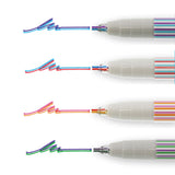 SUN-STAR Twiink 2 Color Pen Pack of 4 Set A