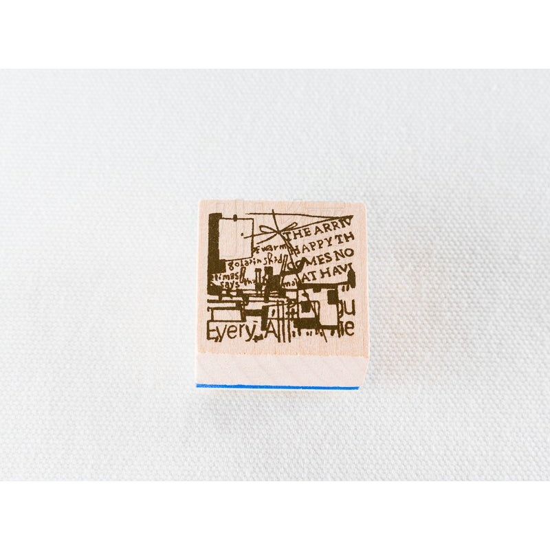 CHAMILGARDEN Wooden Stamp Cafe C8