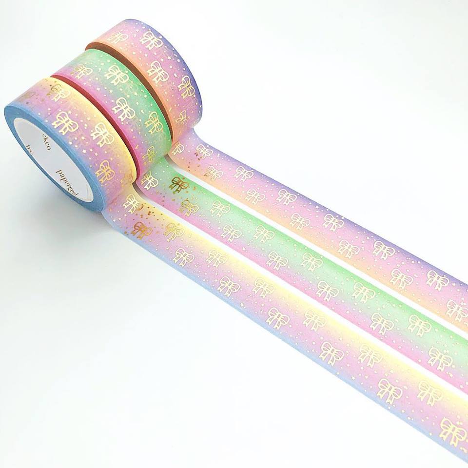 PapergeekCo Washi Tape Lollipop Bow Collection