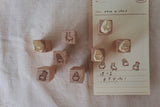 BIG HANDS Handcrafted Rubber Stamp Have A Seat Set 4