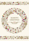 FRONTIA Christmas Wreath Card