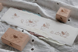 BIG HANDS Rubber Stamp A Walk Series Pick Some Flowers
