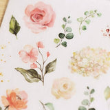 MU Craft Print-On Sticker Rose Bouquet 119