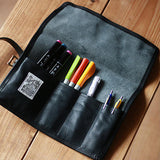 THE SUPERIOR LABOR Leather Roll Pen Case