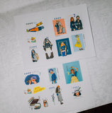 LA DOLCE VITA Stamp Sticker Aurora Set A